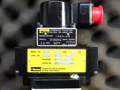 Parker iki aşamalı servo valf BD15 ve BD30